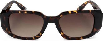 Guess Brown Gradient Rectangular Ladies Sunglasses GF6192 52F 50