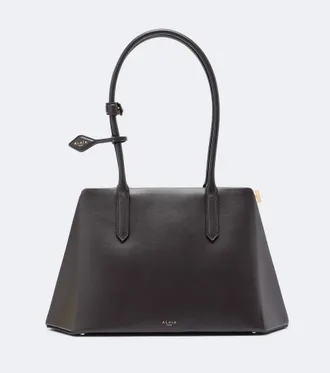 Alaia Ala&iuml;a Prisme Medium leather shoulder bag