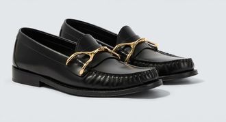 Alexander McQueen Wishbone leather loafers