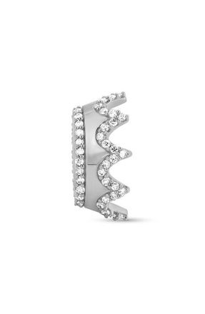 Adina Reyter Pav&eacute; Diamnond Crown Big Bead in Silver at Nordstrom