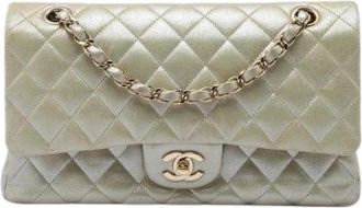 Chanel Pre-owned Classic Flap - Dames - Vintage Schoudertas - Beige - ONE Size - Leer - Vintage