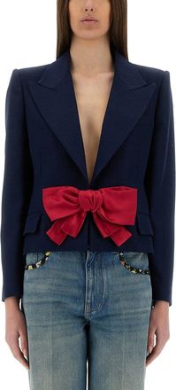 Valentino Garavani Viscose Jacket With Bow-Donna