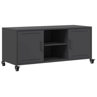Berkfield Home TV Cabinet Black 100.5x39x43.5 cm Steel