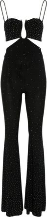 Nissa Tuta intera con strass - Nero