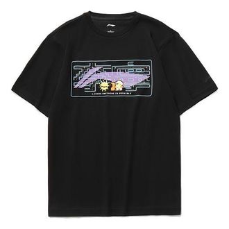 Li-Ning Big Logo Graphic T-shirt Black AHSR340-12