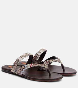 Missoni Luise Zigzag thong sandals