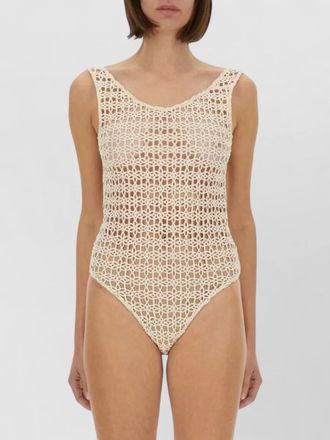 Alysi macram&eacute; slim-fit bodysuit