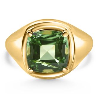 Pompeii3 Ansley Peridot 4Ct Ring 14k Yellow Gold Size: 6