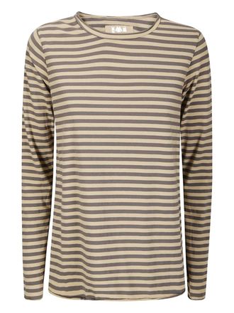 Labo Art striped long-sleeve T-shirt - Brown