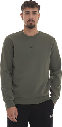 Emporio Armani Felpa girocollo Verde EA7 Uomo