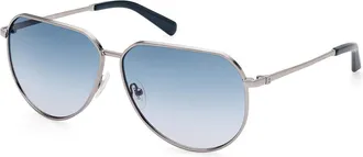 Guess GU00089 08W Mens Sunglasses Gunmetal Size 62