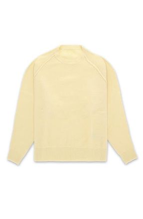 Fortela Harvard Wool Crewneck Sweater with Raglan Sleeve in Ochre at Nordstrom, Size X-Large Eu