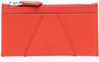 Bally logo-stamp leather cardholder - men - Calf Leather - One Size - Orange