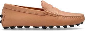 Tod's Leren mocassins - Dames - Loafers - Beige - 36 EU - Leer - Schoenen