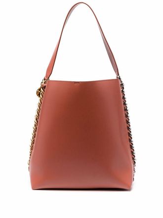 Stella McCartney Shopper met kettingafwerking - Bruin