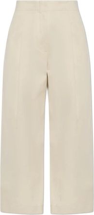 STUDIO NICHOLSON Dordoni Broek - Dames - Wijde Broeken - Beige - 3XS - Katoen - Broeken