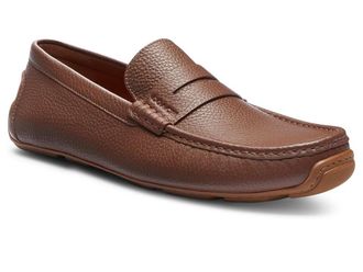 Coach Luca Leather Driver Mens Lace-up Boots Saddle : 7.5 D - Medium