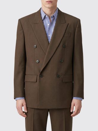 Saint Laurent Blazer doppiopetto in pura seta con rever a lancia