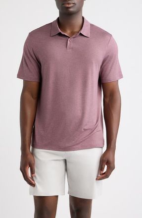 Zella Dynamic Polo in Purple Flint Heather at Nordstrom, Size Xx-Large