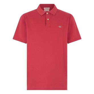 GANT Polo Shirts, male, Red, Size: L Shield Piqu&eacute; Polo Shirt