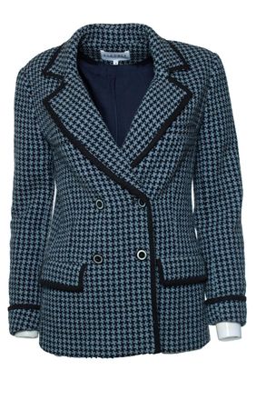 Claudie Pierlot Pied de poule jacket in blue