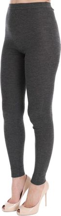 Dolce & Gabbana Womens Gray Cashmere Stretch Tights Clothing