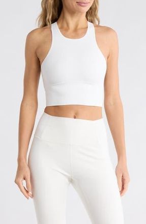 Free People Every Single Time Longline Sports Bra in White at Nordstrom Rack, Size X-Small/small