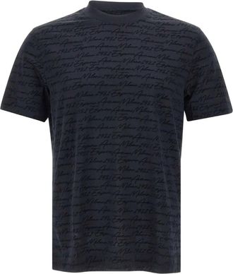 Emporio Armani logo T-shirt - Blue