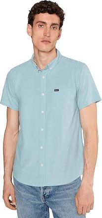 Rvca Thatll Do Stretch Short Sleeve Mens Jacket Dark Teal : 2XL, Cotton/Elastane/Polyester