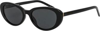 Saint Laurent M154 Zonnebril - Dames - Accessoires - Zwart - Maat: 55 MM Nylon