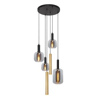 Netlighting Joanet Pendant light &Oslash;65cm 4xE27 Brass in Black