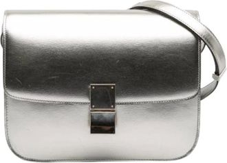 Celine Pre-owned Cross Body Bags, female, Gray, Size: ONE SIZE Pre-owned Vintage Crossbody Bag