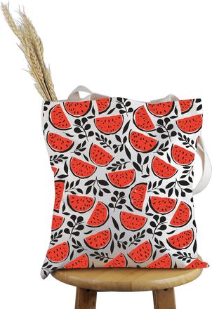 Generic PYOUL Palestine Gift Watermelon Design Themed Tote Bag Free Palestine Handbag Palestine Watermelon Gift Support Palestine Travel Bag (Watermelon Desig