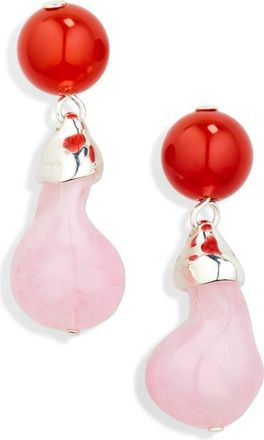 Completedworks Beaded Drop Earrings in Pink/Silver Plated at Nordstrom