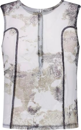 Lueder Top met print - Wit