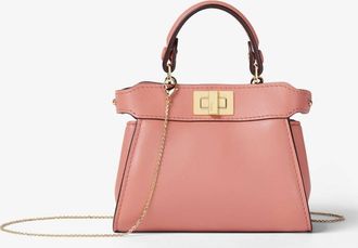 Fendi Nano Peekaboo Nappa Leather Miniature Bag