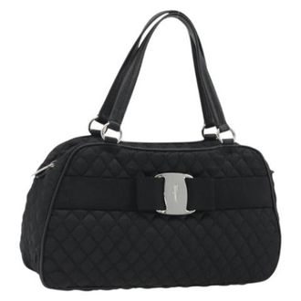 Ferragamo Pre-owned Hand Bag - Dames - Vintage Handtas - Zwart - ONE Size - Nylon - Vintage