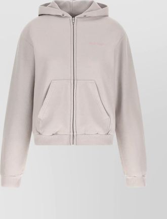 Balenciaga cotton logo embroidery hoodie