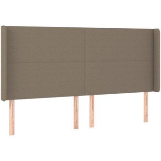 vidaXL Cabecero Con Led De Tela Gris Taupe 163x16x118/128 Cm Vidaxl