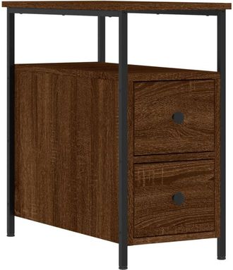 vidaXL Vidaxl - Mesita de noche madera de ingeniería marrón roble 30x60x60 cm