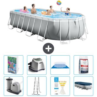 Intex Piscina Prism Frame Oval - 610x305x122 Cm - 9-piezas S649