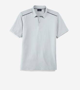 Cole Haan Mens SkyWeave Polo Shirt - Grey Size Medium