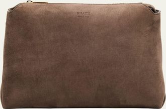 Khaite Lina Medium Suede Crossbody Bag