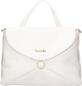Braccialini Edera Ultra Model - Dames - Tassen - Wit - Maat: ONE Size Zijde
