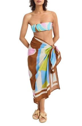 Vitamin A Samara Cover-Up Sarong in Cake at Nordstrom