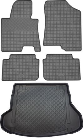 OEM Hyundai I30 Ii Gd Cw Kombi (5 Puertas) De 07.2012 A 06.2017 Set - Alfombrillas De Goma Para Coche + Alfombrilla Para Maletero