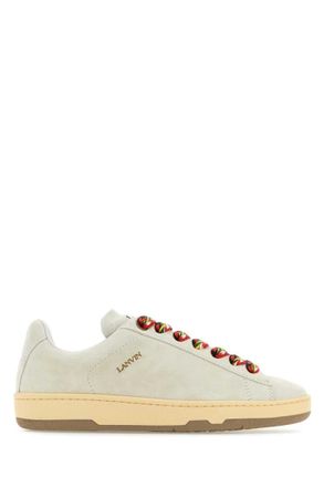 Lanvin White Lace Up Sneakers