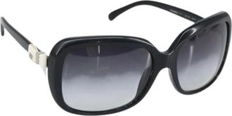 Chanel Pre-owned Accessories, female, Black, Size: ONE SIZE Pre-owned Plastic Sunglasses