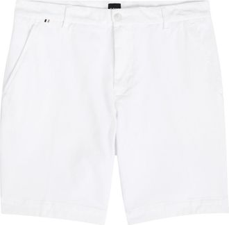 BOSS Boss H-slice Piqué Stretch-cotton Shorts - White - 48 (W32 / M)