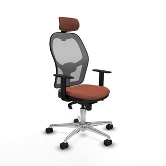 Piqueras y Crespo Piqueras Y Crespo Jorquera Silla De Oficina Marr&oacute;n Gris